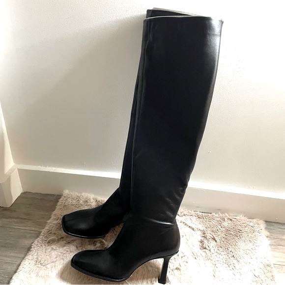 ZARA HEELED LEATHER BOOTS MADE IN SPAIN - Picture 12 of 14